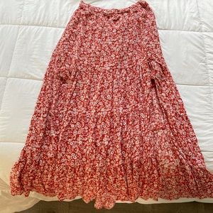 Abercrombie&fitch high slit midi skirt